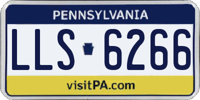 PA license plate LLS6266