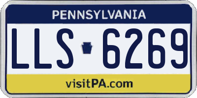PA license plate LLS6269