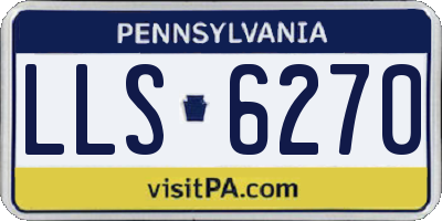 PA license plate LLS6270