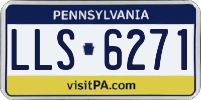 PA license plate LLS6271