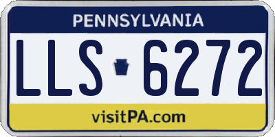 PA license plate LLS6272