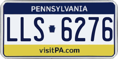 PA license plate LLS6276
