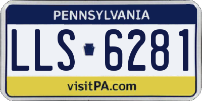 PA license plate LLS6281