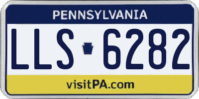 PA license plate LLS6282