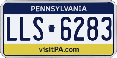 PA license plate LLS6283