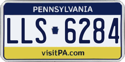 PA license plate LLS6284