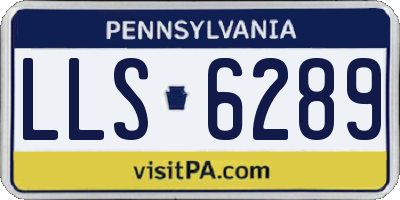 PA license plate LLS6289
