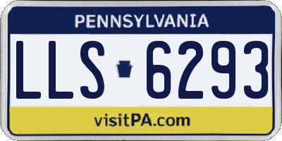 PA license plate LLS6293