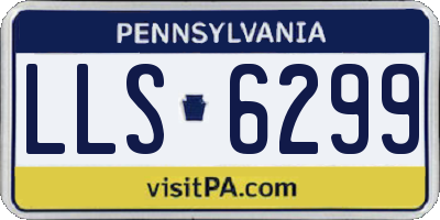 PA license plate LLS6299