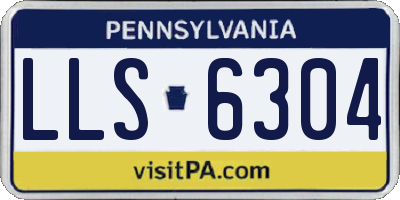 PA license plate LLS6304