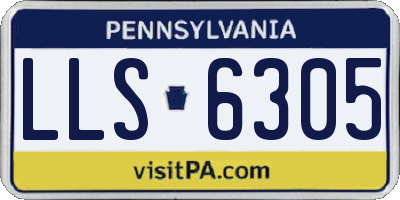 PA license plate LLS6305