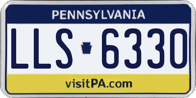 PA license plate LLS6330