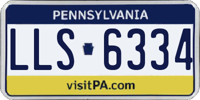 PA license plate LLS6334