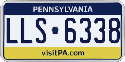 PA license plate LLS6338