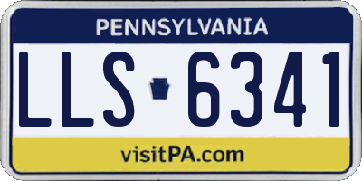 PA license plate LLS6341