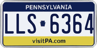 PA license plate LLS6364
