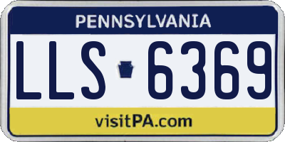 PA license plate LLS6369