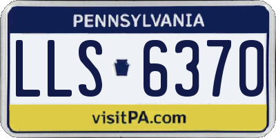 PA license plate LLS6370