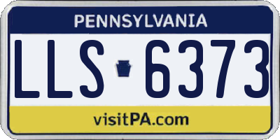 PA license plate LLS6373