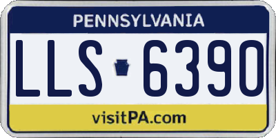 PA license plate LLS6390