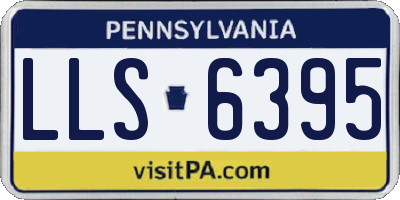 PA license plate LLS6395