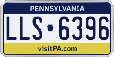 PA license plate LLS6396