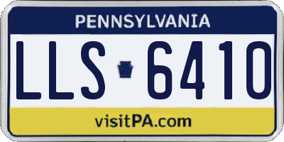 PA license plate LLS6410