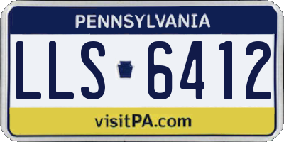 PA license plate LLS6412