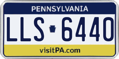PA license plate LLS6440
