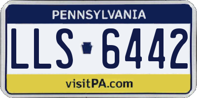 PA license plate LLS6442
