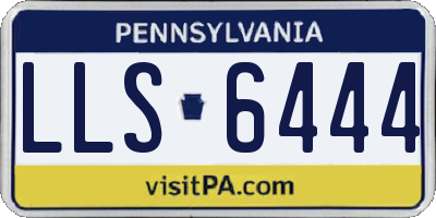 PA license plate LLS6444