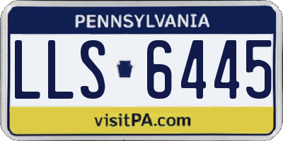 PA license plate LLS6445