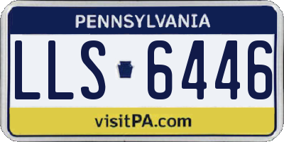 PA license plate LLS6446