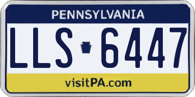 PA license plate LLS6447