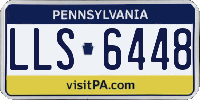 PA license plate LLS6448