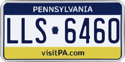 PA license plate LLS6460