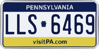 PA license plate LLS6469