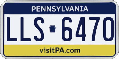 PA license plate LLS6470