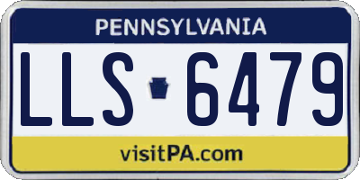 PA license plate LLS6479
