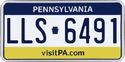 PA license plate LLS6491