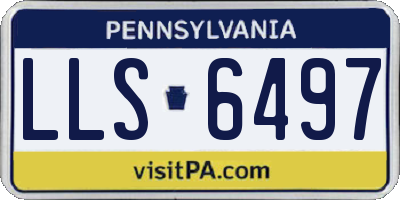 PA license plate LLS6497