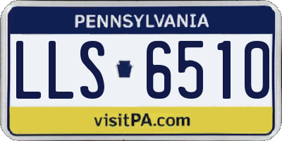 PA license plate LLS6510