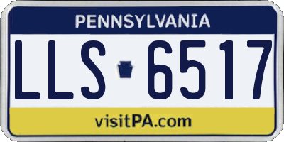 PA license plate LLS6517