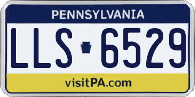 PA license plate LLS6529