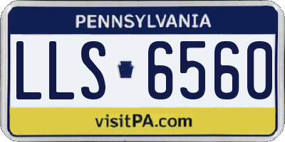 PA license plate LLS6560