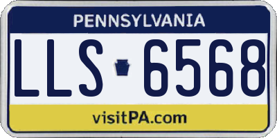 PA license plate LLS6568