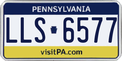 PA license plate LLS6577