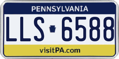 PA license plate LLS6588