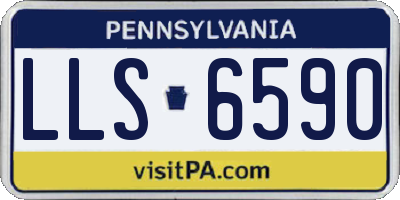 PA license plate LLS6590