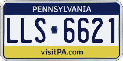 PA license plate LLS6621